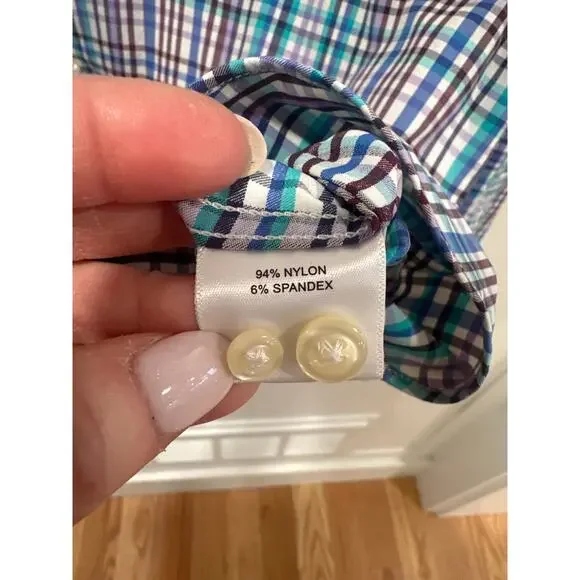 Peter Millar Summer Comfort Long Sleeve Button Down Shirt Size L - Picture 5 of 5